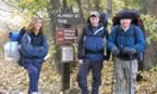 The hike begins, at the Mt. Washington State Forest headquarters (76kb)