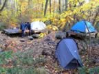 Our campsite for the night, Laurel Ridge on the Appalachian Trail. We were the only ones there. (105kb)