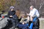 Lunch break atop Mt. Everett (100kb)