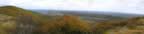 Looking over the Hudson R. valley from the S. Taconic Trail. Mt. Brace is on the left, and the Catskills can be seen in the distance, nearly 50 miles away. (60kb)