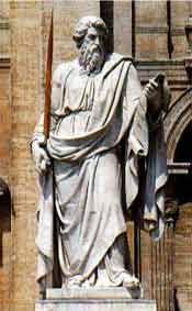 Statue of St. Paul, in St. Peter's Square